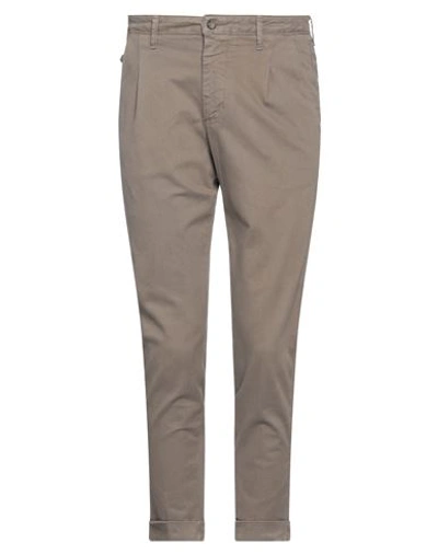 Squad² Man Pants Khaki Size 28 Cotton, Elastane In Beige