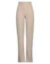 Elmas Phil Woman Pants Sand Size 10 Polyester, Elastane In Beige