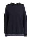 Pianurastudio Woman Sweater Midnight Blue Size M Wool, Polyamide