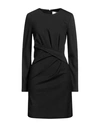Silvian Heach Woman Short Dress Black Size 6 Viscose, Polyamide, Elastane
