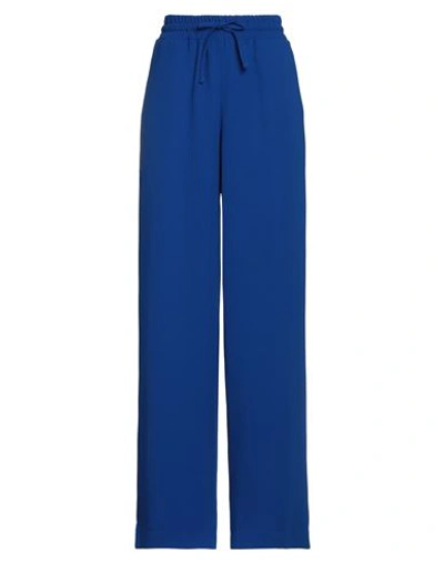 Access Fashion Woman Pants Bright Blue Size M Polyester