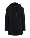 Woolrich Barrow Mac Soft Shell Coat Man Puffer Black Size Xl Polyester, Elastane In Black