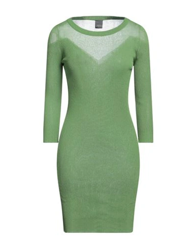 Lorena Antoniazzi Woman Midi Dress Green Size 6 Cotton, Polyester