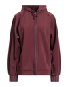 Wolford Woman Sweatshirt Plum Size S Polyester, Polyamide, Elastane In Purple