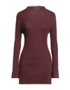 Wolford Woman Turtleneck Deep Purple Size L Virgin Wool