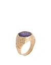 Voodoo Jewels Sigillum Ring Woman Ring Gold Size 5.25 Bronze, Resin In Gold