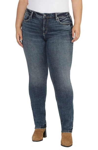 Silver Jeans Co. Suki Straight Leg Jeans In Indigo