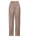 Replay Woman Pants Camel Size 28 Polyester, Viscose, Elastane In Beige
