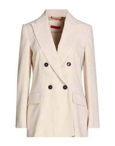 Max & Co . Woman Suit Jacket Beige Size 10 Polyester, Viscose, Elastane