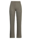 Vicolo Woman Pants Military Green Size Onesize Cotton, Acrylic In Green