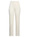 Vicolo Woman Pants Ivory Size Onesize Cotton, Acrylic In White