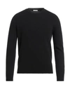 Malo Man Sweater Black Size 40 Virgin Wool, Cashmere
