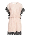 Anna Molinari Woman Mini Dress Blush Size 10 Viscose, Polyamide In Pink