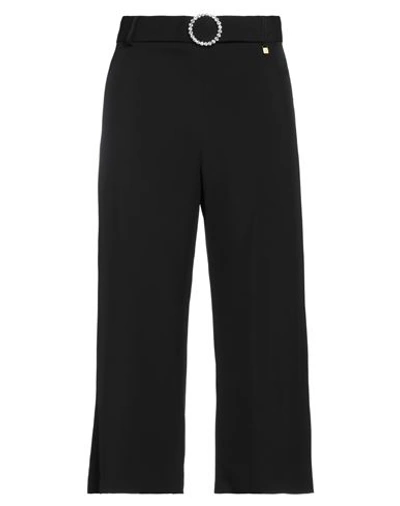 Fly Girl Woman Cropped Pants Black Size 2 Polyester, Elastane