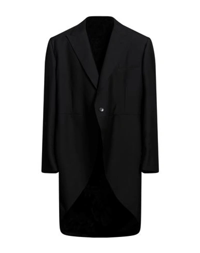 Hackett Man Suit Jacket Black Size 52 Wool