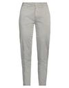 Barba Napoli Woman Pants Grey Size 24 Cotton, Elastane