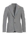 Lardini Man Blazer Light Grey Size 42 Wool, Polyamide In Grey
