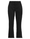 Re-hash Re_hash Woman Pants Black Size 31 Cotton, Lyocell, Elastane