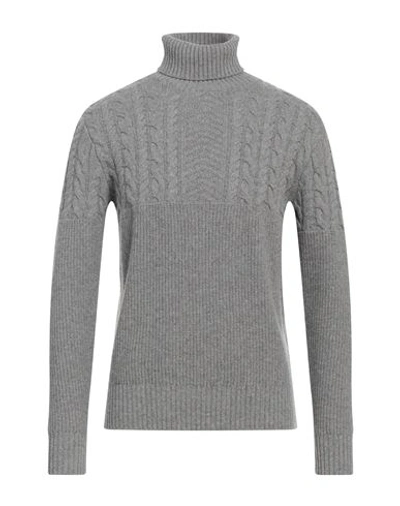 +39 Masq Man Turtleneck Grey Size 46 Wool