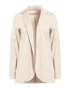 Hopper Woman Blazer Light Grey Size 8 Viscose, Nylon, Elastane