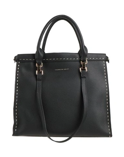 Tosca Blu Woman Handbag Black Size - Pvc - Polyvinyl Chloride