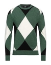 +39 Masq Man Sweater Green Size 40 Polyamide, Acrylic, Alpaca Wool, Wool, Elastane