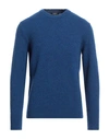 +39 Masq Man Sweater Blue Size 42 Wool