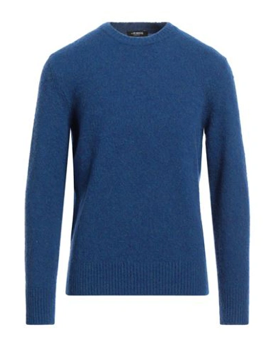 +39 Masq Man Sweater Blue Size 42 Wool
