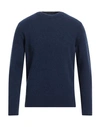 +39 Masq Man Sweater Midnight Blue Size 44 Wool