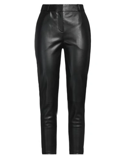 Trussardi Woman Pants Black Size 10 Polyester, Polyurethane Resin