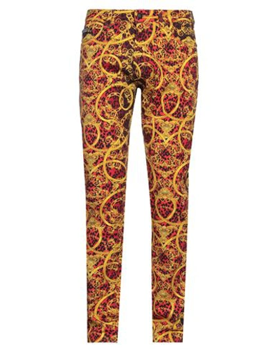 Versace Jeans Couture Man Pants Red Size 36 Cotton, Elastane