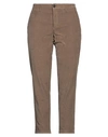 Department Five Department 5 Woman Pants Khaki Size 32 Cotton, Rubber In Beige