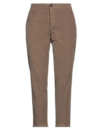 Department Five Department 5 Woman Pants Khaki Size 32 Cotton, Rubber In Beige