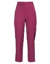 Annarita N Woman Pants Purple Size 6 Polyester, Elastane