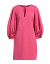 Hanita Woman Mini Dress Fuchsia Size Xs Viscose, Nylon, Elastane In Pink