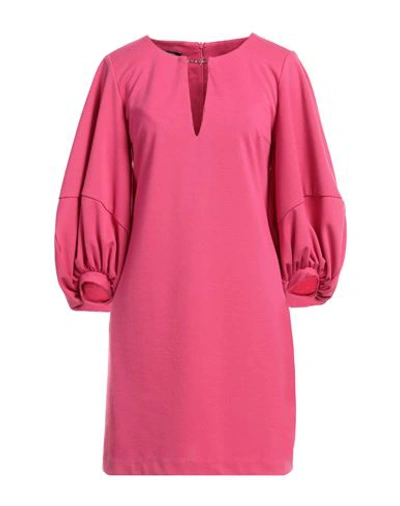 Hanita Woman Mini Dress Fuchsia Size Xs Viscose, Nylon, Elastane In Pink