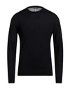+39 Masq Man Sweater Midnight Blue Size 44 Merino Wool In Blue