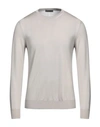 +39 Masq Man Sweater Dove Grey Size 38 Wool, Silk