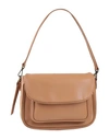 Corsia Woman Shoulder Bag Camel Size - Soft Leather In Beige