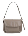 Corsia Woman Shoulder Bag Dove Grey Size - Soft Leather