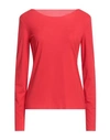 Wolford Woman T-shirt Red Size M Modal, Elastane