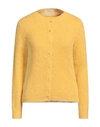 Kangra Cashmere Kangra Woman Twin Set Marigold Size 8 Alpaca Wool, Polyamide, Wool In Yellow