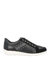 Geox Woman Sneakers Black Size 10.5 Soft Leather