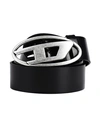 Diesel B-1dr Man Belt Black Size 39.5 Bovine Leather