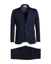 Bottega Martinese Man Suit Blue Size 44 Wool