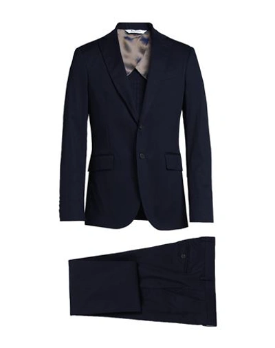 Bottega Martinese Man Suit Midnight Blue Size 46 Wool