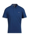 C.p. Company C. P. Company Man Polo Shirt Blue Size Xs Cotton, Polyamide