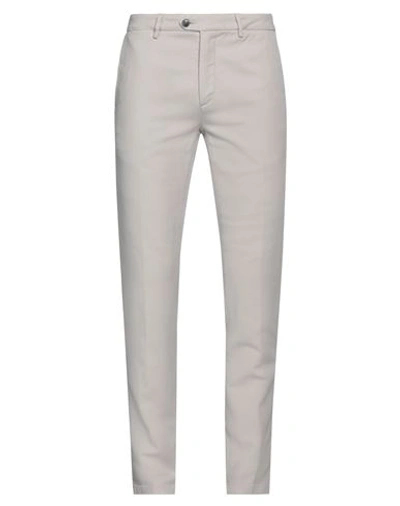 Teleria Zed Man Pants Beige Size 33 Cotton, Elastane In Grey