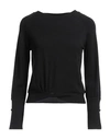 Kate By Laltramoda Woman Sweater Black Size L Viscose, Polyacrylic, Polyamide In Black