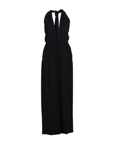 Mm6 Maison Margiela Woman Jumpsuit Black Size 6 Virgin Wool, Viscose, Polyamide, Elastane